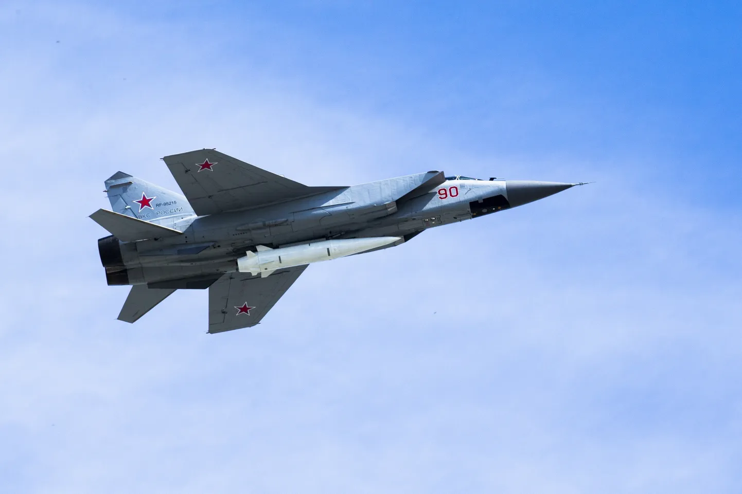 Российский истребитель МиГ-31К.