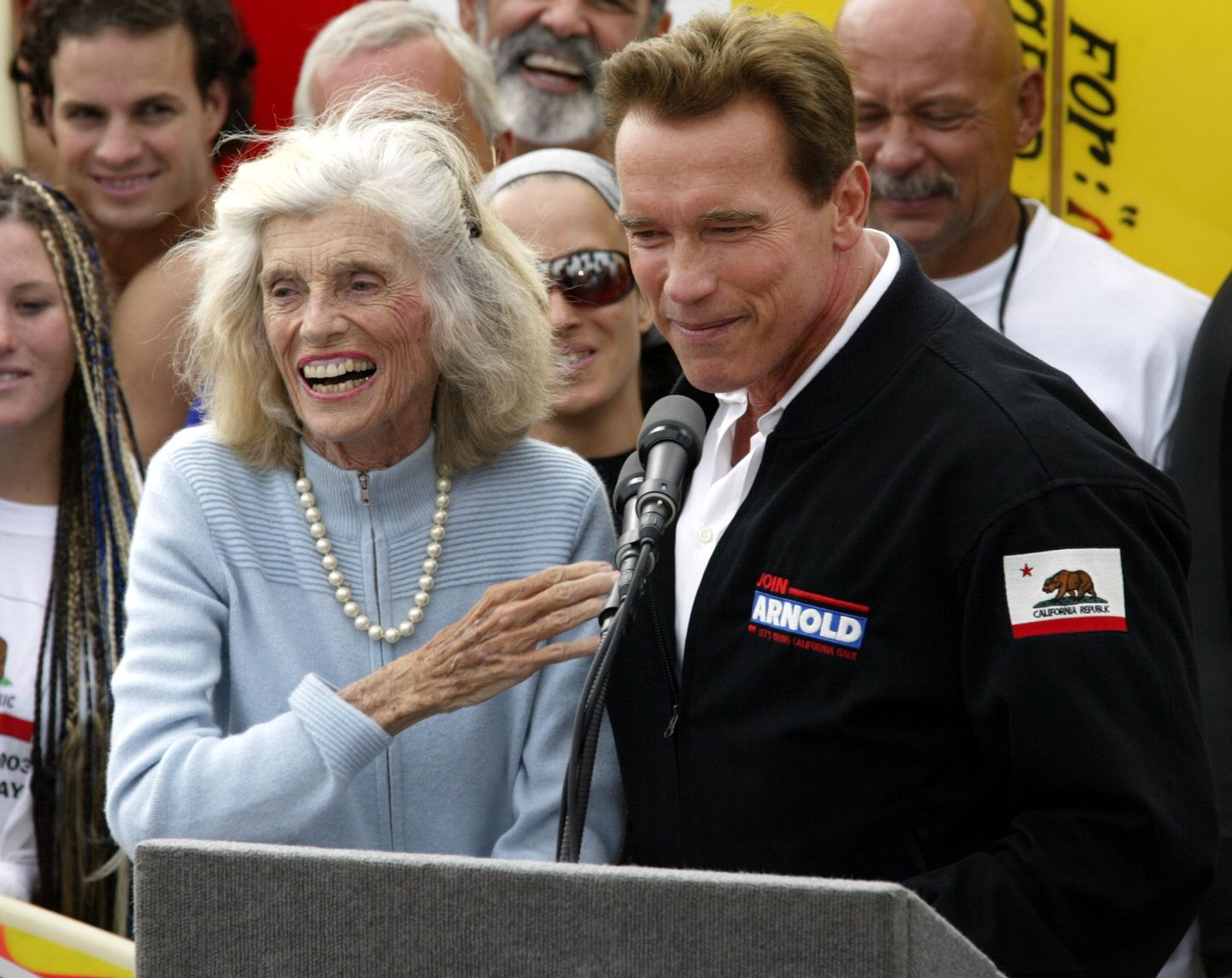 Arnold Schwarzenegger ja Eunice Kennedy Shriver