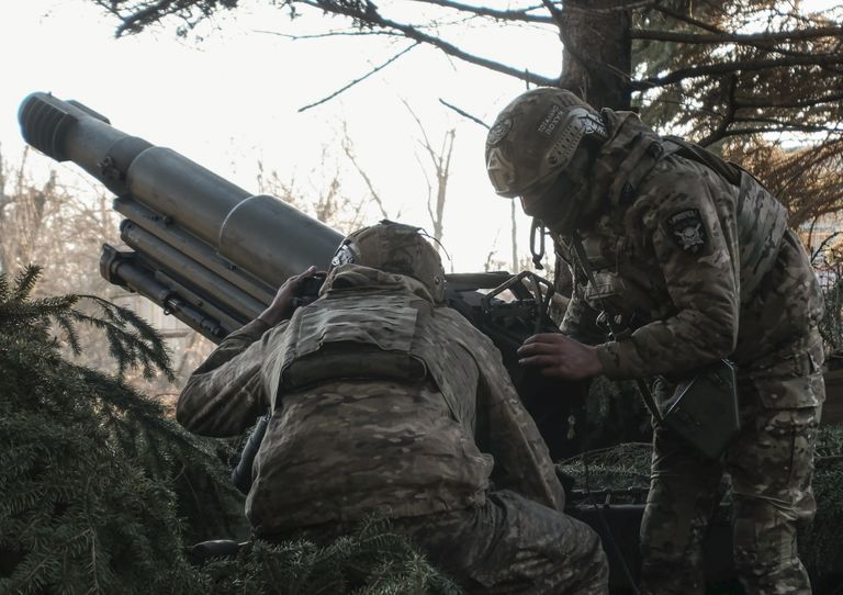 Украинские солдаты в Донецке. 27 февраля 2024.