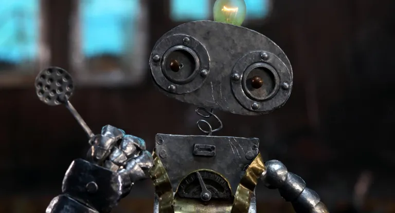 Piret Siguse ja Silja Saarepuu "Robot Leo" on valminud Pusa raamatu "Robot Leol on tähtis päev" ainetel.
