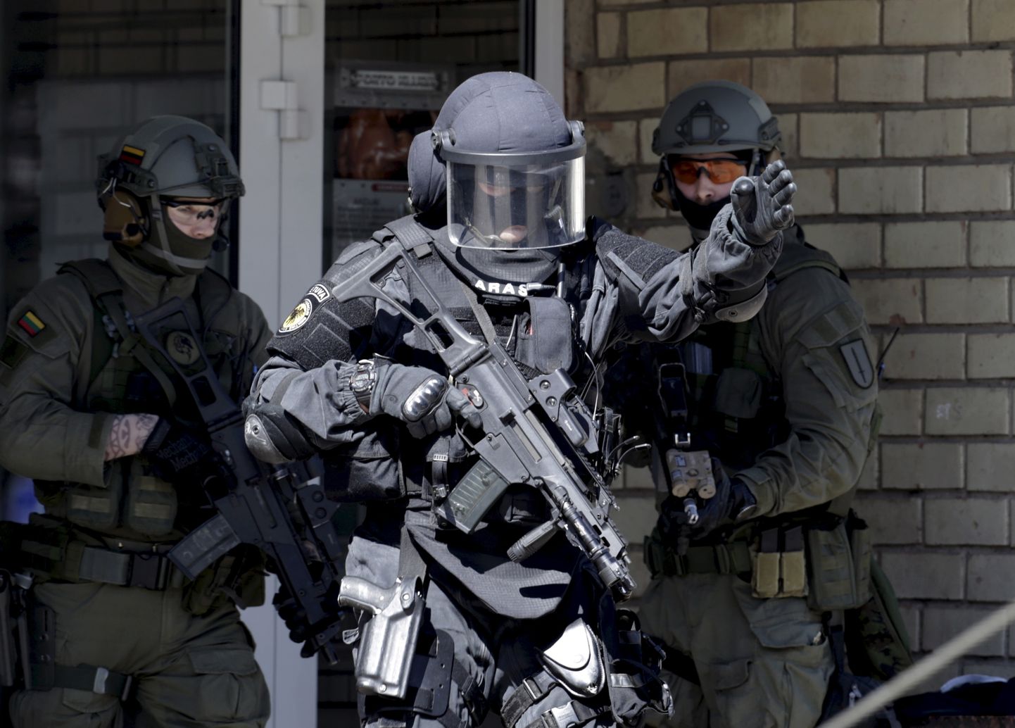 Leedu politsei eriüksuse Aras liikmed. Foto on illustratiivne.