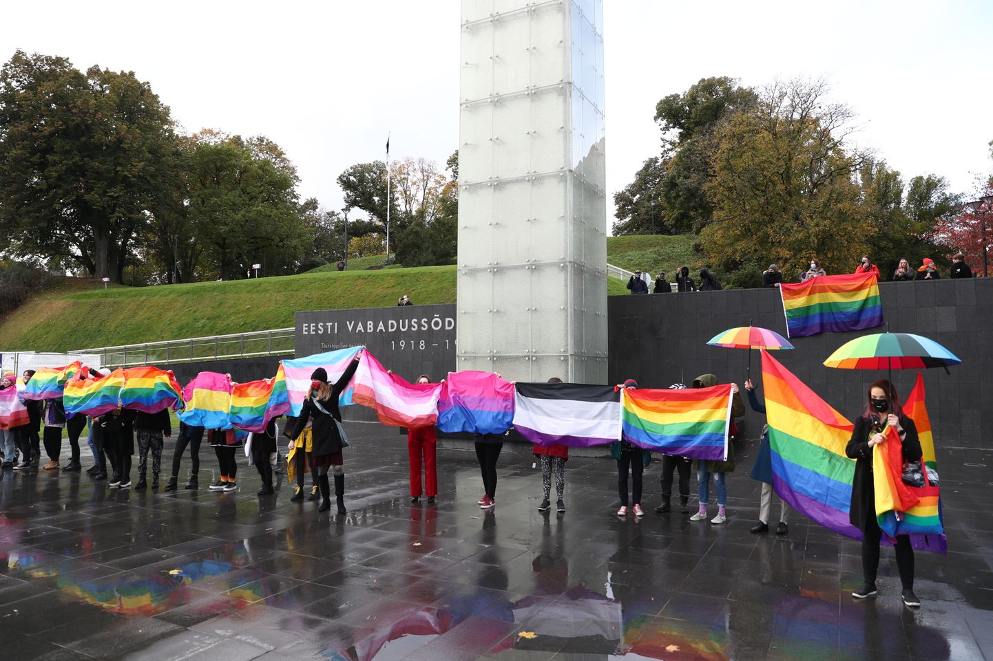 Демонстрация в поддержку ЛГБТ. 18 октября. Таллинн.