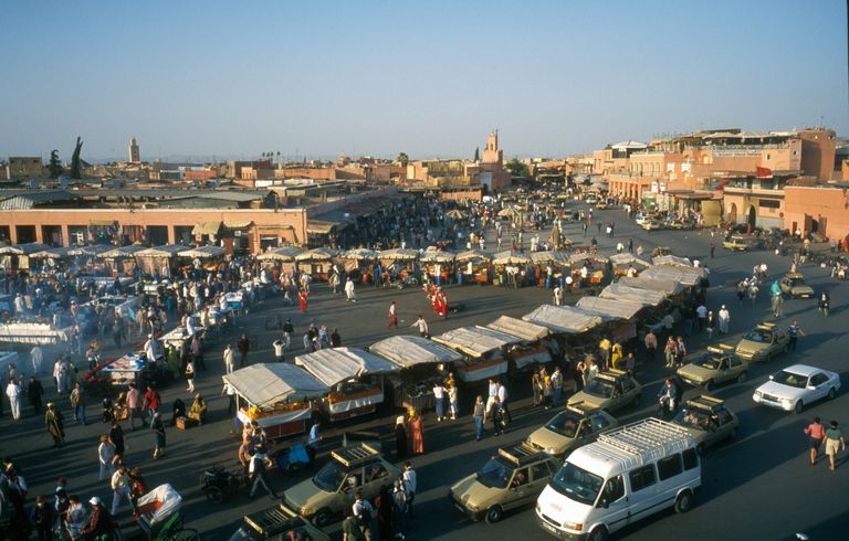 Maroko Marrakechi kuulus souk ehk turg