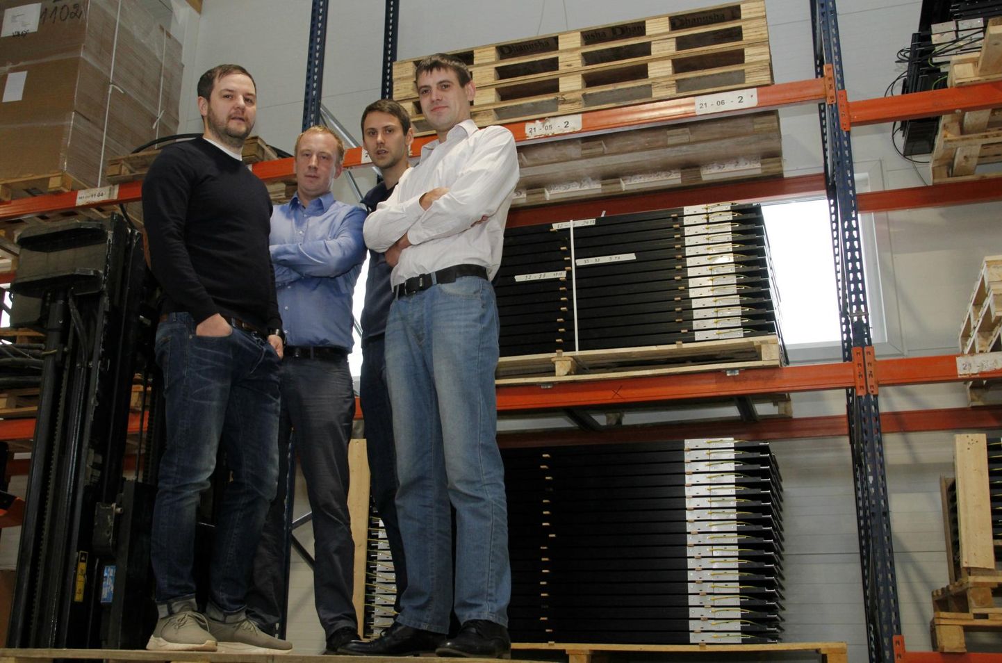 Solarstone’i meeskond (vasakult) Silver Aednik, Mattis Jürimäe, Mait Kukk ja Marko Moks usuvad, et oluline on nii tehniline võimekus kui kiirus.