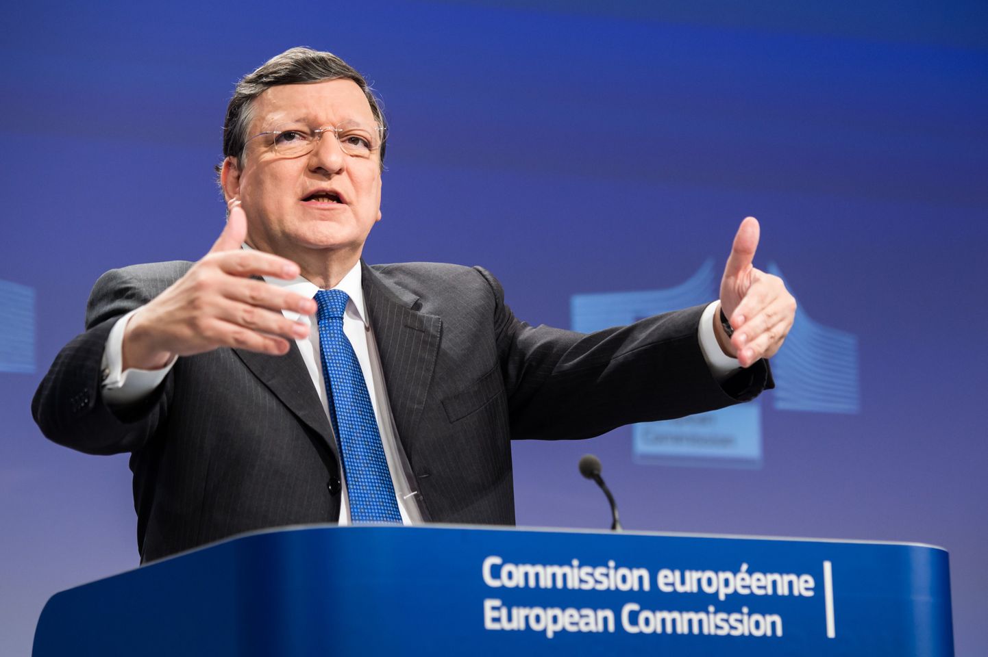 Euroopa Komisjoni president Jose Manuel Barroso täna Brüsselis.