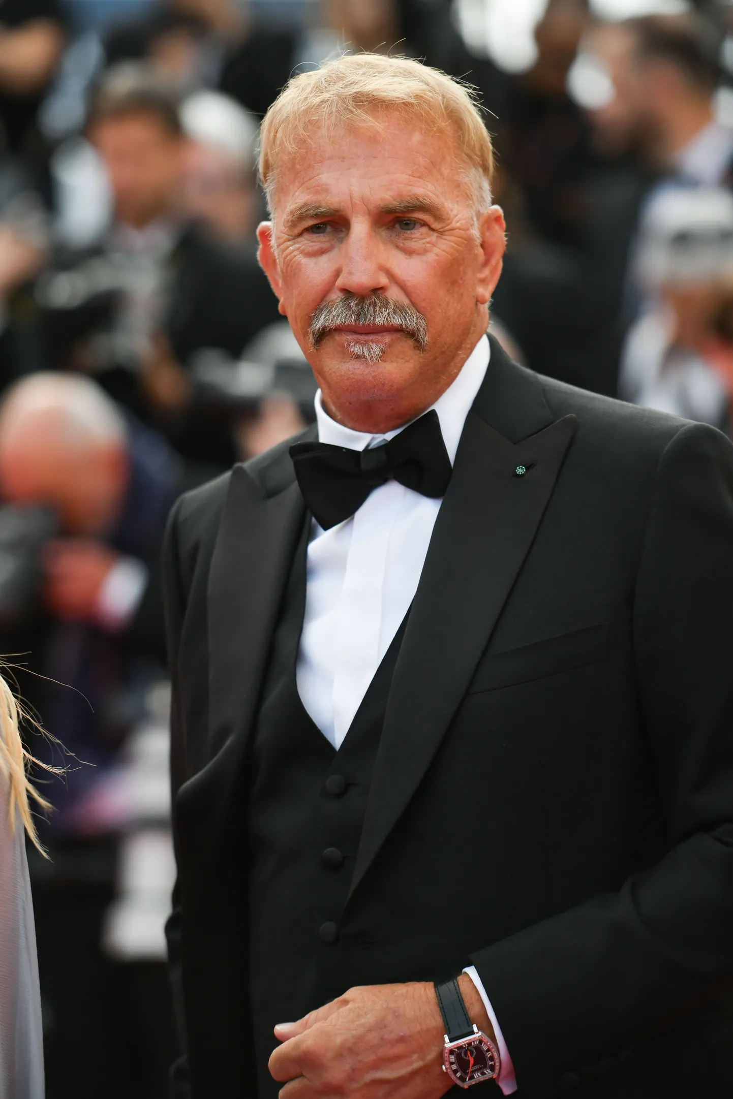 Kevin Costner 19. mail 2024 Prantsusmaal Cannes'i filmifestivalil punasel vaibal