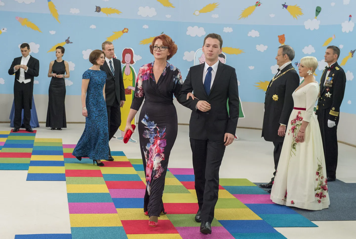 Euroopa Parlamendi saadik Yana Toom ja poeg Fedor Litvinov