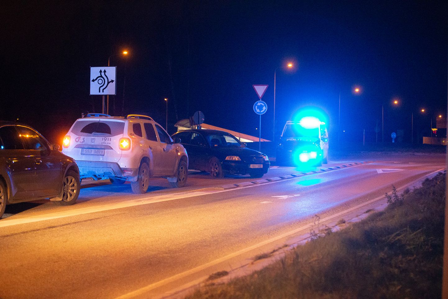 Полиция остановила автомобиль в Тарту.