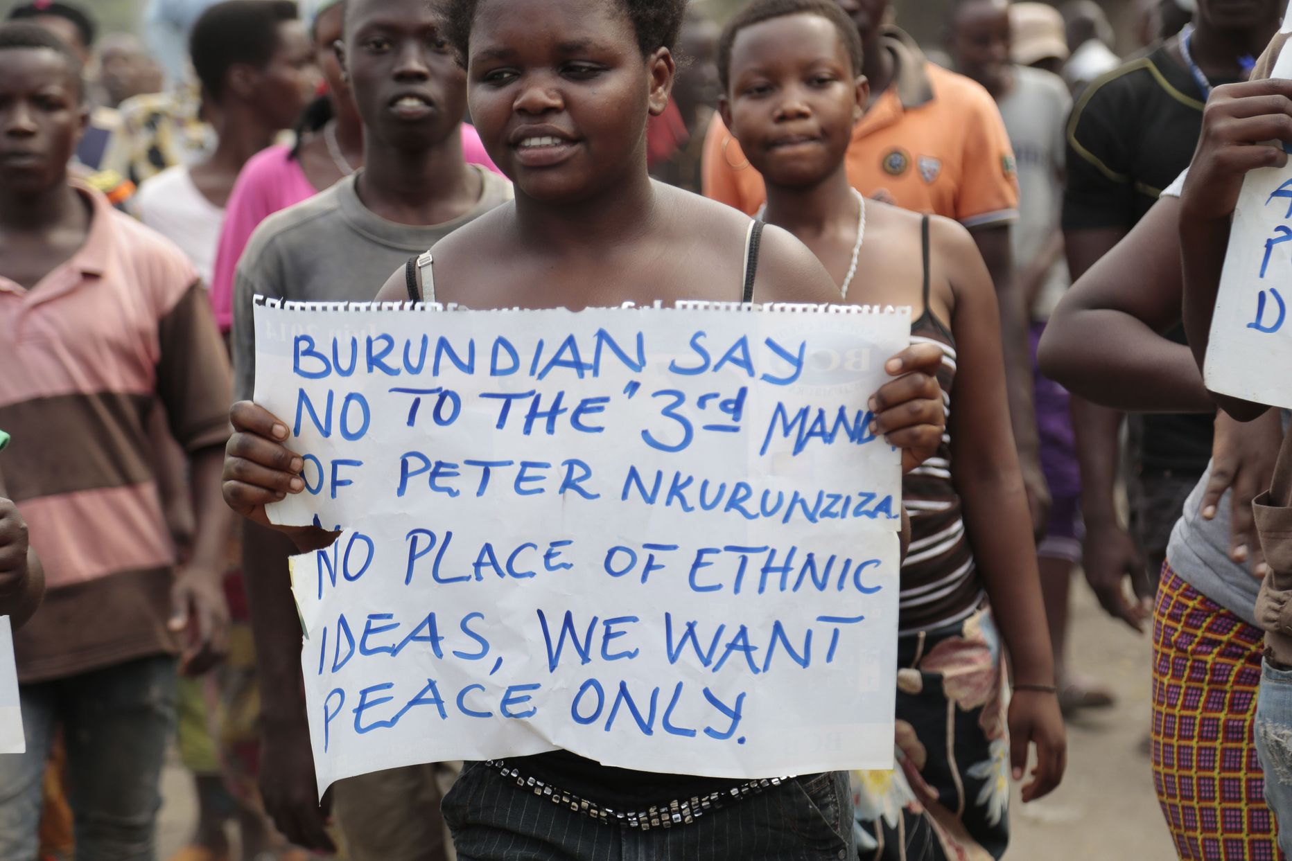 Demonstrandid Burundis