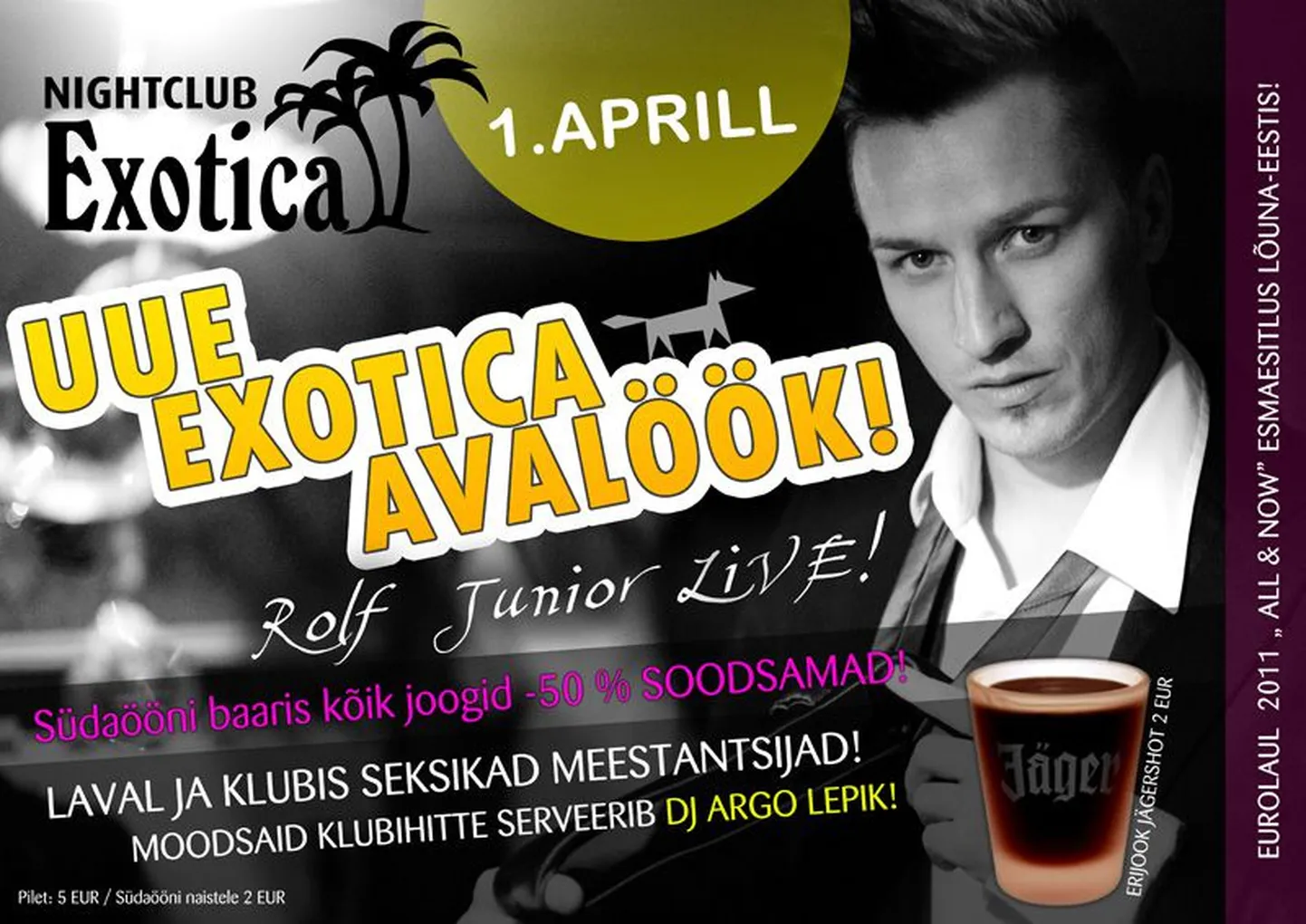 Ööklubi Exotica uus avalöök!