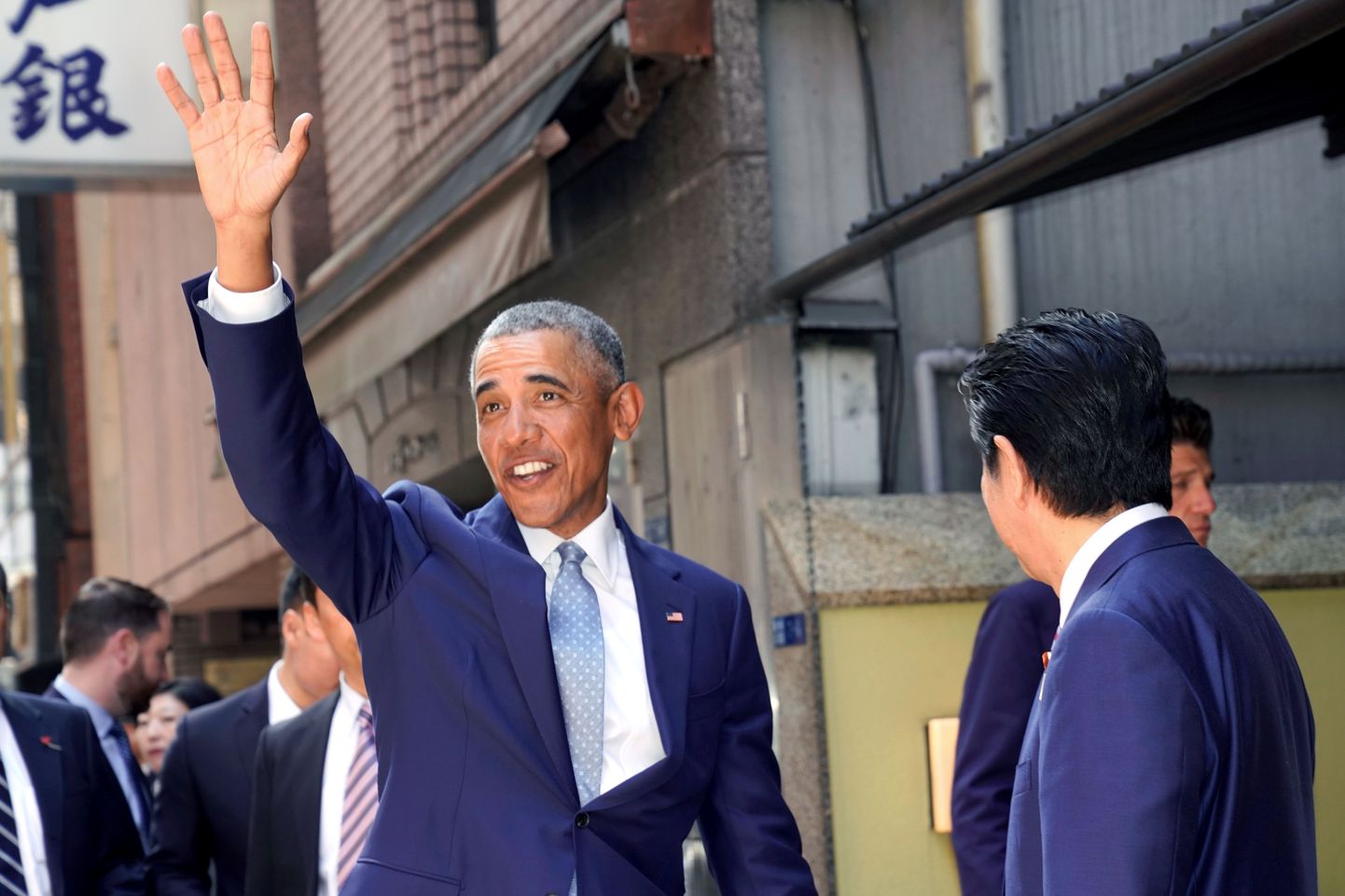 Barack Obama koos Jaapani peaminister Shinzo Abega Tokyos.