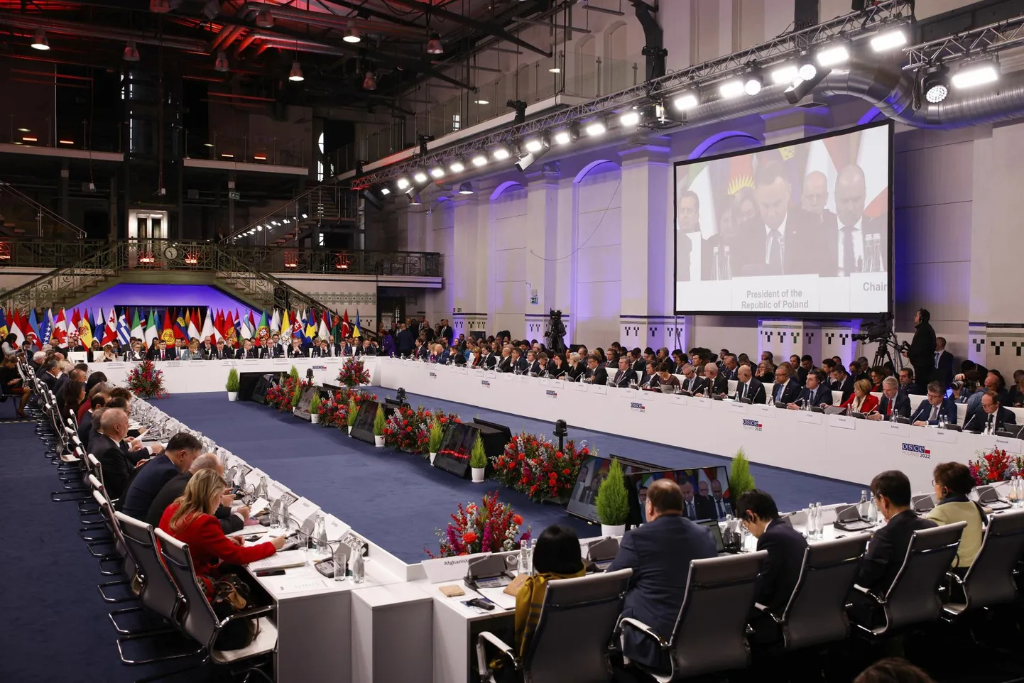 Саммит ОБСЕ в прошлом году в Лодзи (Польша). 1 декабря 2022 г.