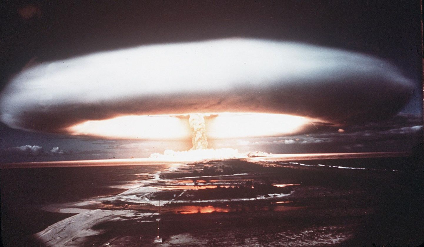 Tuumaplahvatus 1971. aastal Prantsuse Polüneesias Moorea  saarel. 