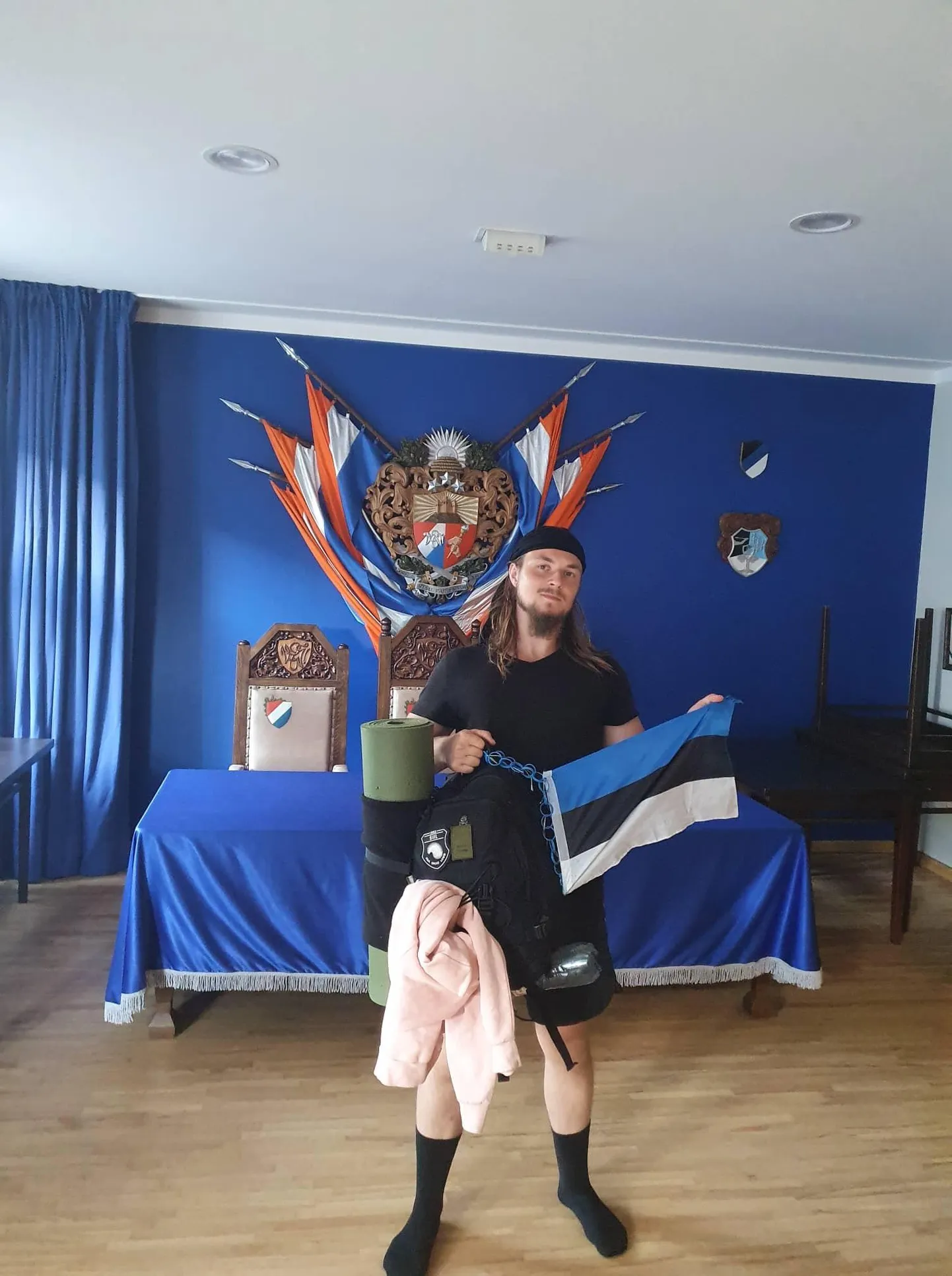 Andres Jaan Vainura oma retke läbimise järel Riias