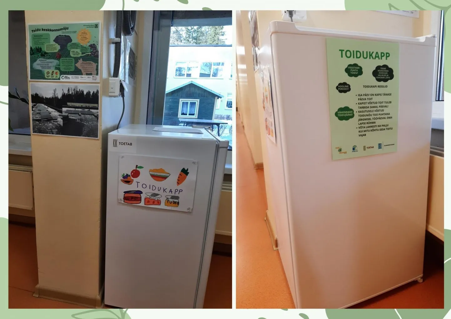 Toiduringluskapp töötab osalt päikeseenergial.