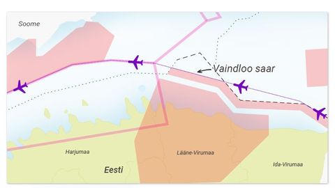 Vene välisministri lennuk rikkus Eesti õhupiiri