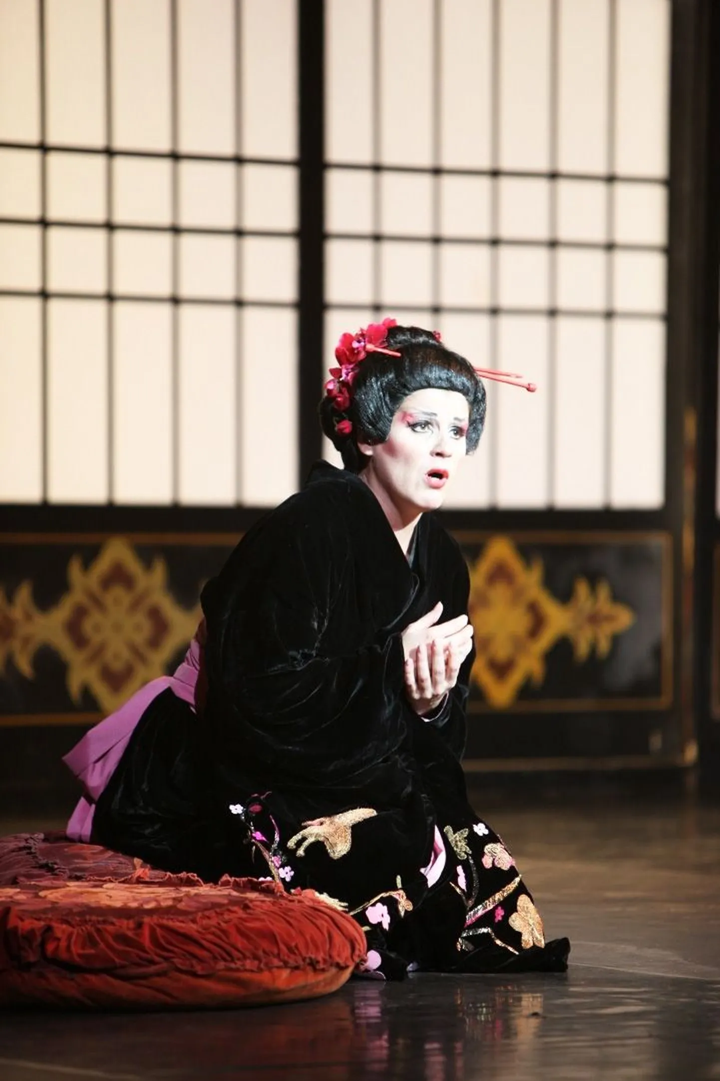 Poola sopran Aleksandra Chacinska Cio-Cio-Sanina ooperis «Madama Butterfly».