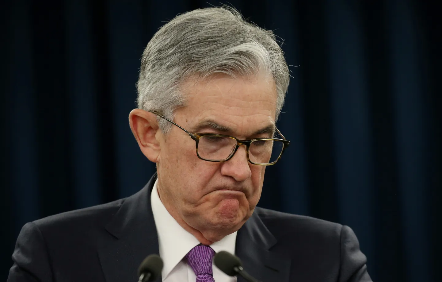 Pildil on USA föderaalreservi juht Jerome Powell.