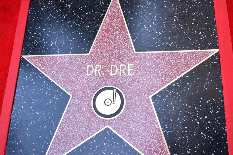 Звезда Dr Dre на Аллее славы.