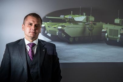 Eesti sõjatööstusfirma Milrem Robotics juht Kuldar Väärsi.