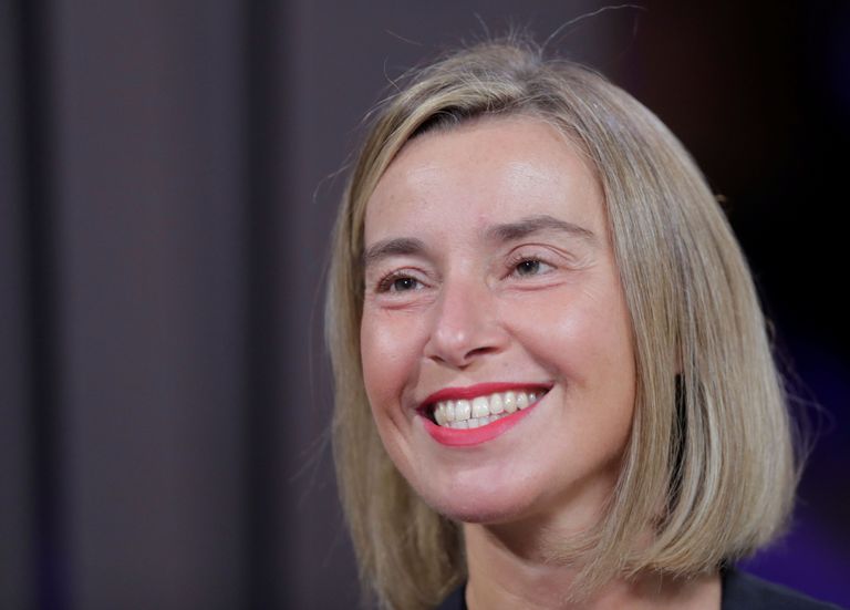 Federica Mogherini. Foto: Ints Kalnins/REUTERS/SCANPIX