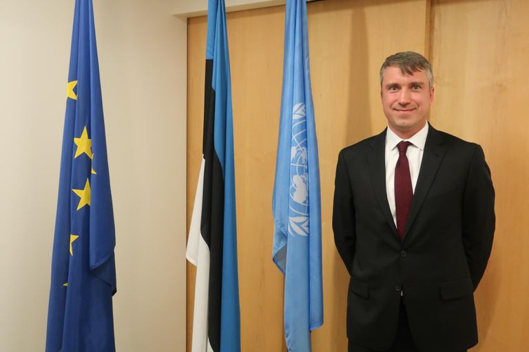 Заместитель руководителя представительства Эстонии в ООН Герт Аувяэрт. 