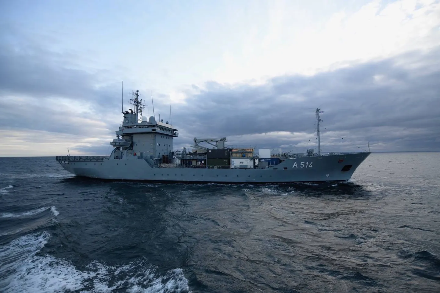 Корабль Первой постоянной морской противоминной группы НАТО