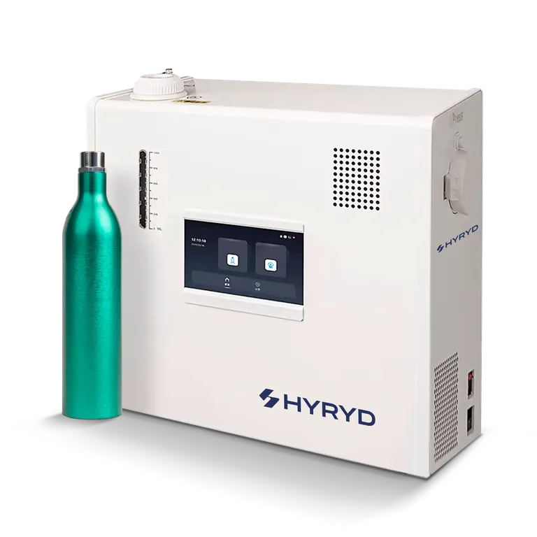 HYRYDi vedelikumahuti kinnitatakse e-jalgratta raamile ja mahutab 20 g vesinikku rõhu all umbes 1 MPa. H2UB vesinikugeneraator suudab 200 ml puhastatud veest toota 20 g vesinikku umbes viie kuni kuue tunniga.