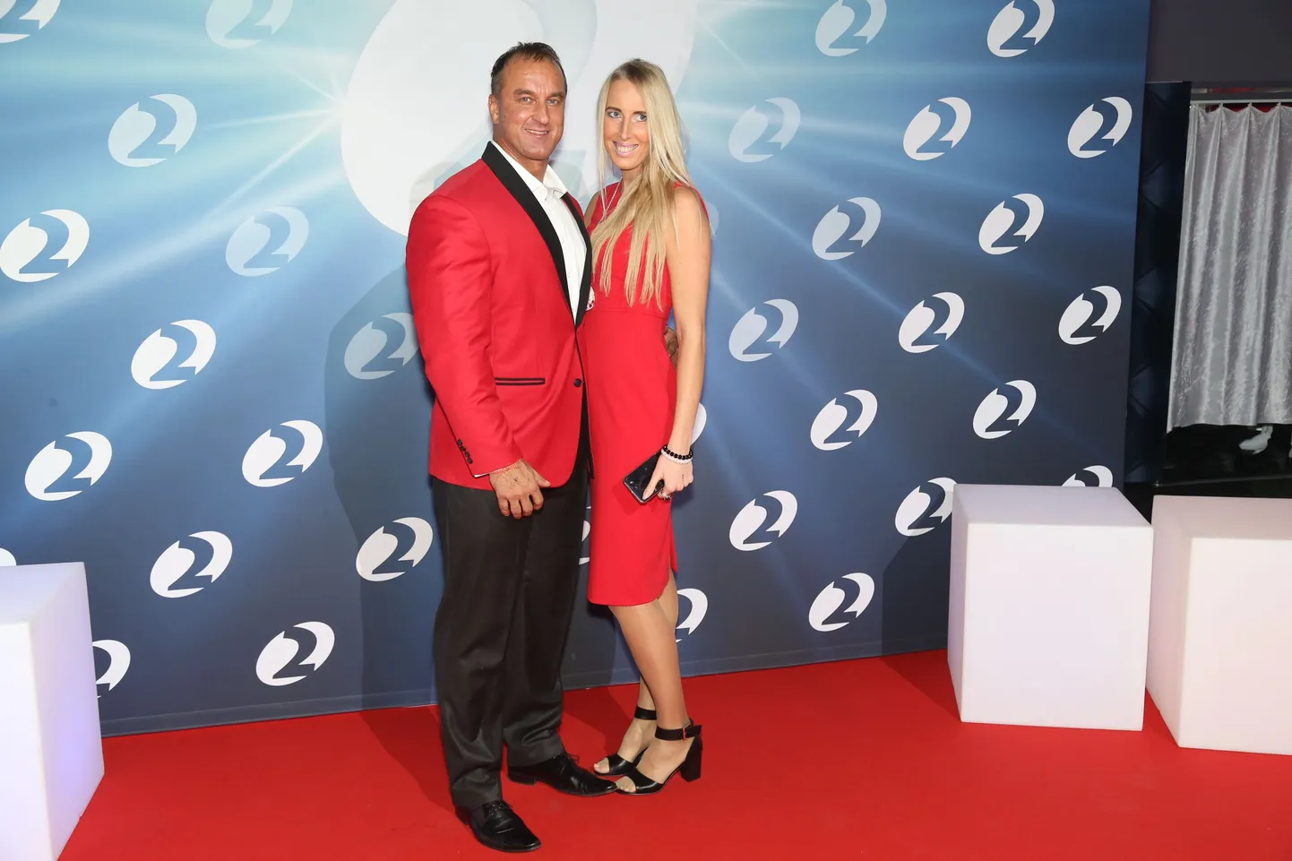 Kanal 2 sünnipäevapeole saabujad. Argo Ader ja Maarja Kerner-Ader.