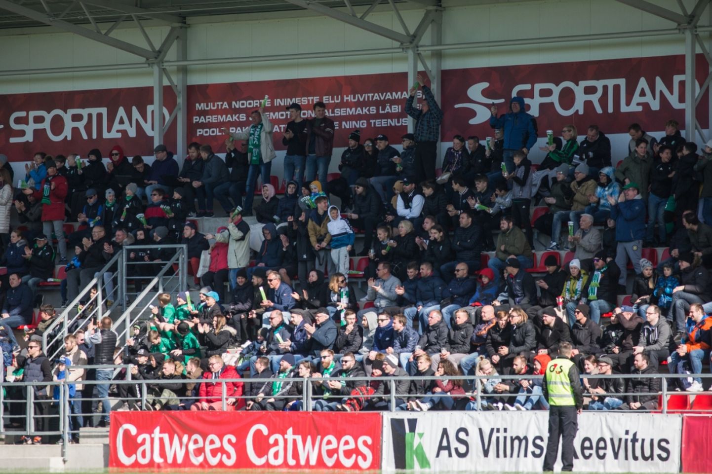Levadia - Flora lahing aprilli lõpus meelitas Sportland Arenale 953 pealtvaatajat.