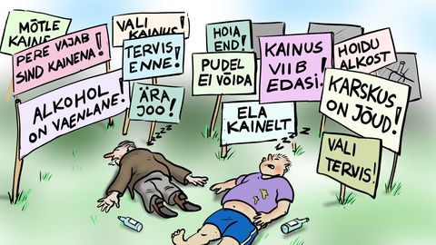 NÄDALA KARIKATUUR ⟩ Las plakatid välguvad, simman läheb edasi