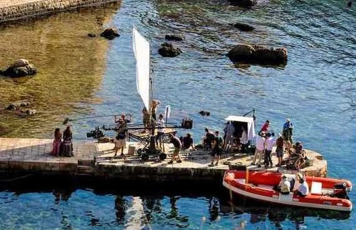 «Troonide mängu» lavastaja otsib ühe jalaga meesosatäitjaid. Fotol võtted Dubrovnikus