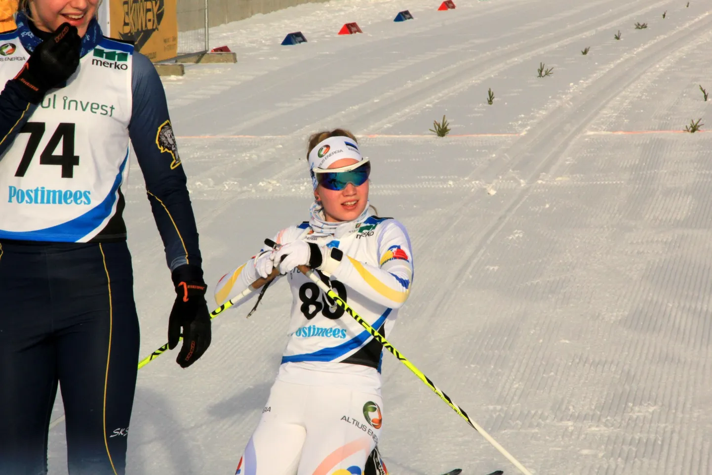 Mariel Merlii Pulles koduradadel võistlemas