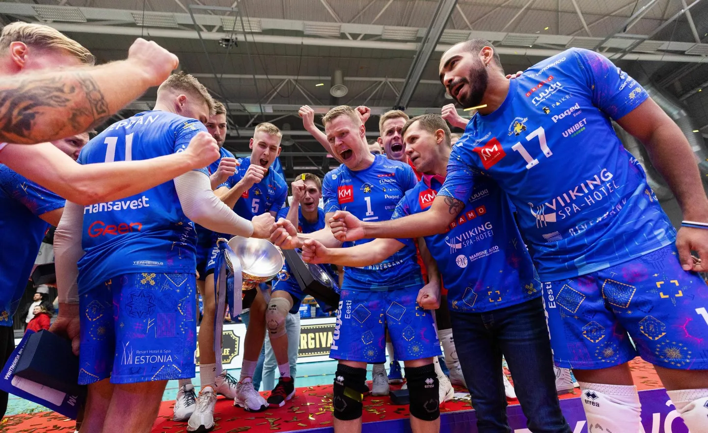 Detsembri lõpus ühisliigas Tartu Bigbanki alistanud Pärnu võrkpalliklubi meeskond alustas aastat võiduga.