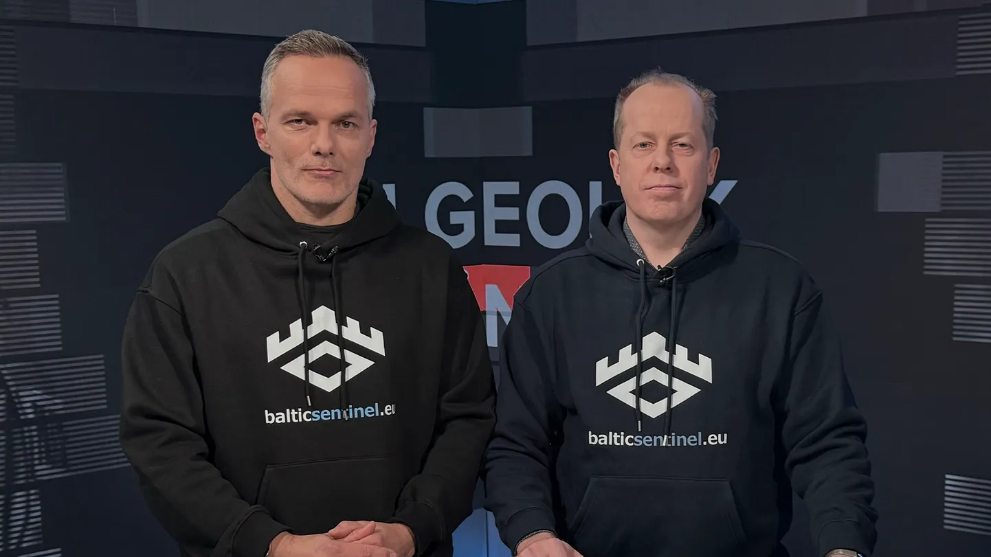 Otsesaade «Julgeolek täna» Postimees TV stuudios. Julgeolekueksperdid Meelis Oidsalu ja Erkki Koort.