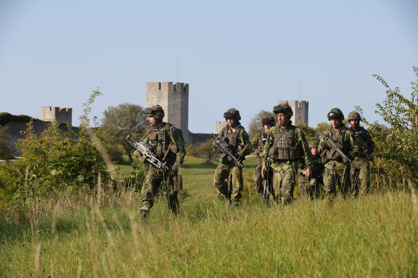 Rootsi sõdurid Gotlandi saarel.