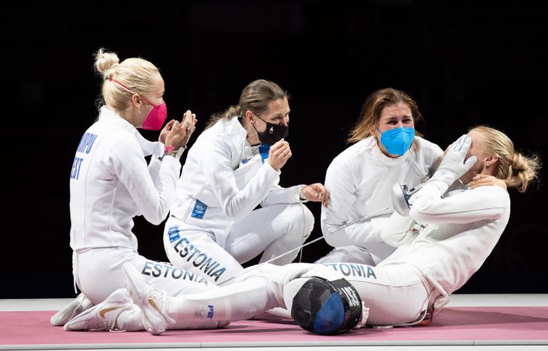 See on võit, olümpiavõit! Eesti epeenaiskonna esimesed emotsioonipursked