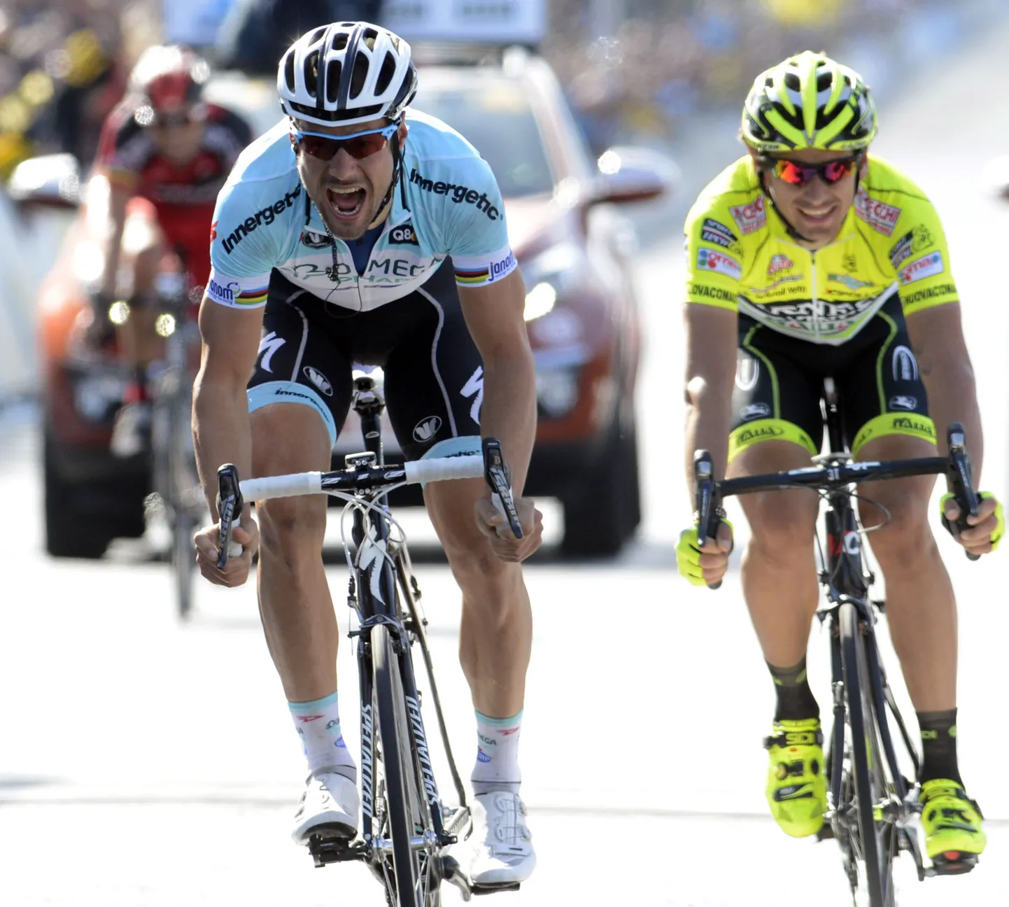 Tom Boonen (vasakul).