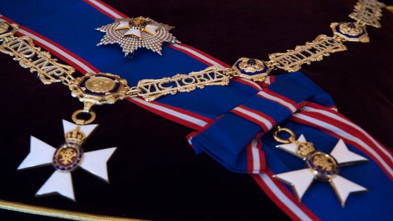 Регалии Ордена королевы Виктории, принадлежавшие герцогу Эдинбургскому.