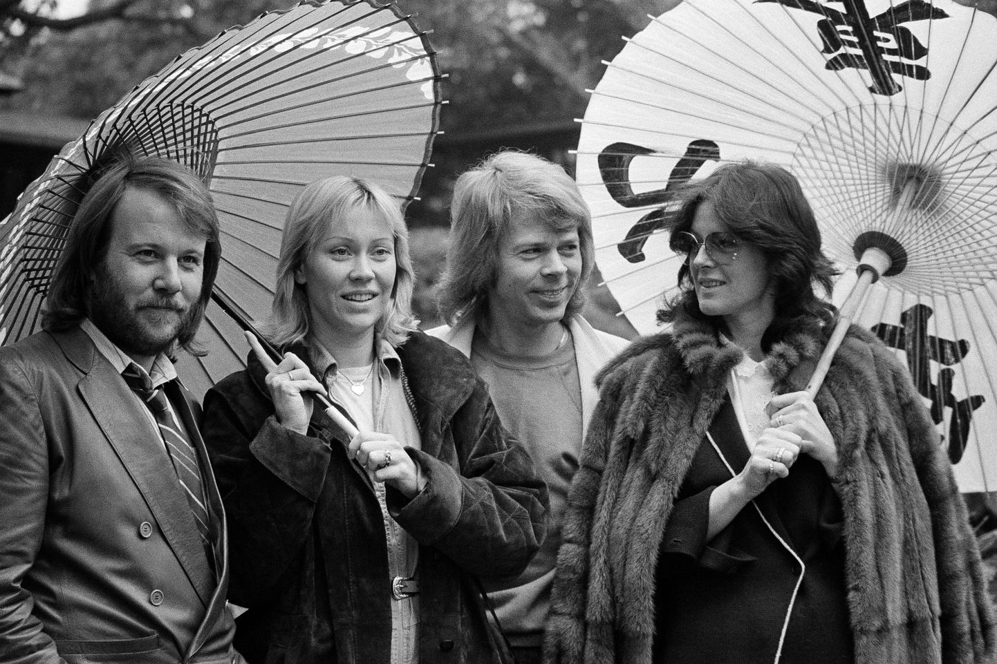 ABBA 1980. aastal Jaapanis. Fotol vasakult: Benny Andersson, Agnetha Faltskog, Bjorn Ulvaeus ja Anni-Frid Lyngstad.