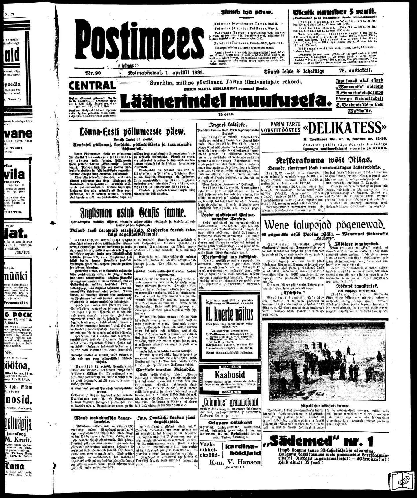 PM 1.04.1931