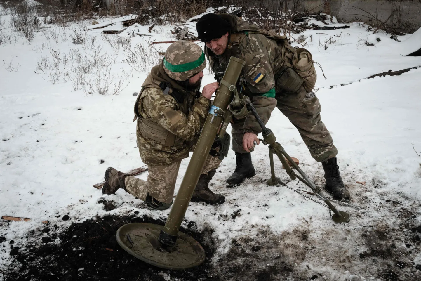 Ukraina ajateenijad Bahmutis. 16. veebruar 2023