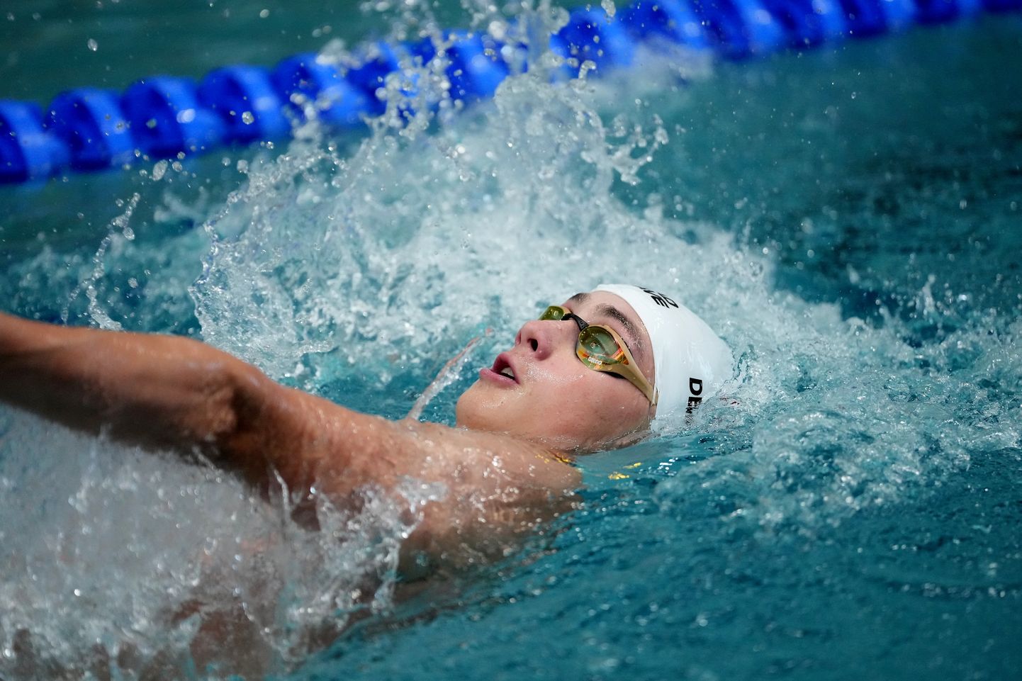 Latvijas peldētājs Nikolass Deičmans peldēšanas sacensībās XVI Eiropas Jaunatnes Vasaras Olimpiādē "Banska Bistrica 2022" Slovākijā.