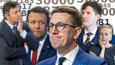 EDETABELID ⟩ Teises kvartalis annetasid ärimehed erakondadele väiksemaid summasid