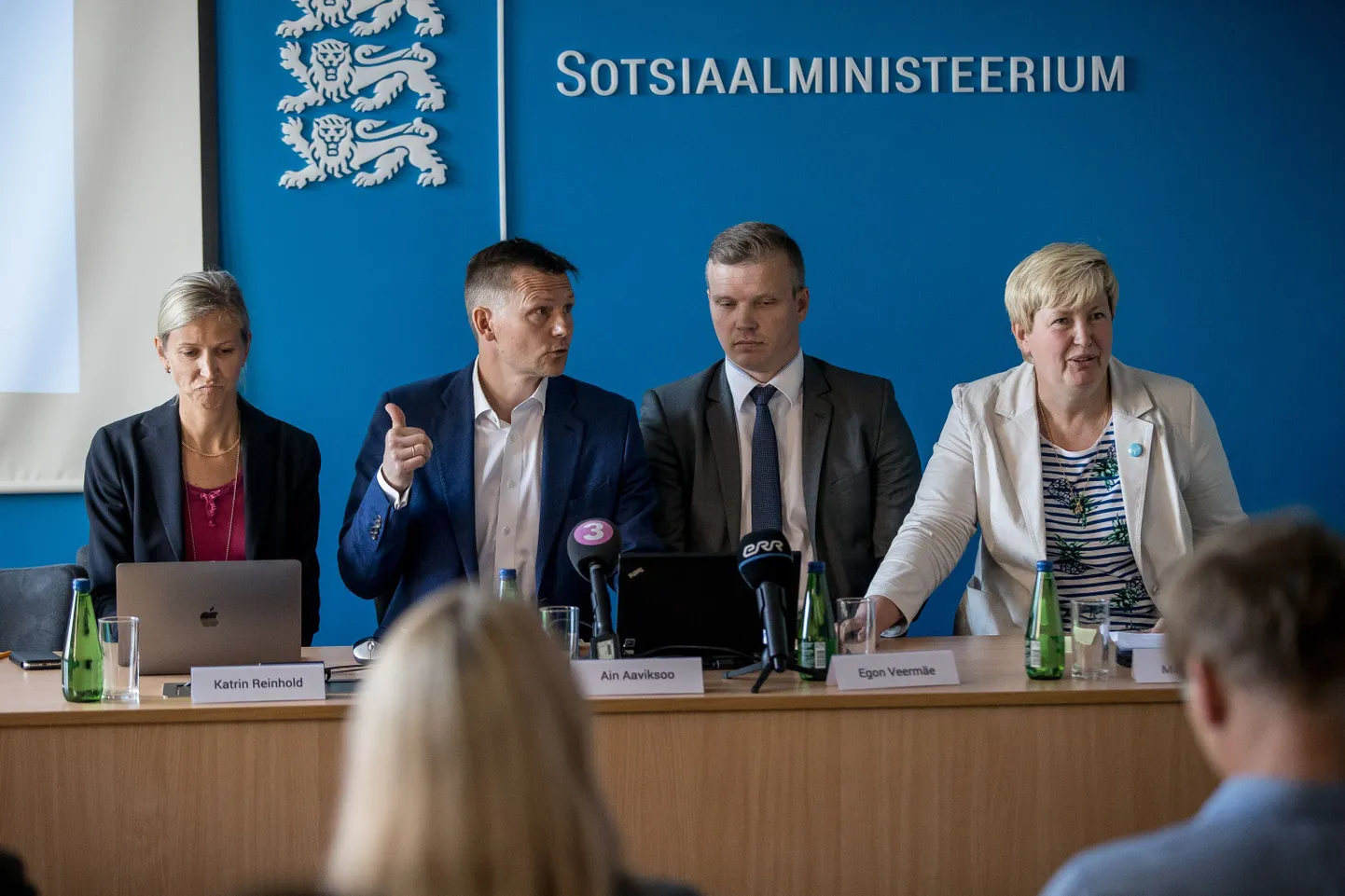 SKAIS2 pressikonverents sotsisaalministeeriumis, kus teatati lepingu lõpetamisest praeguse arendajaga