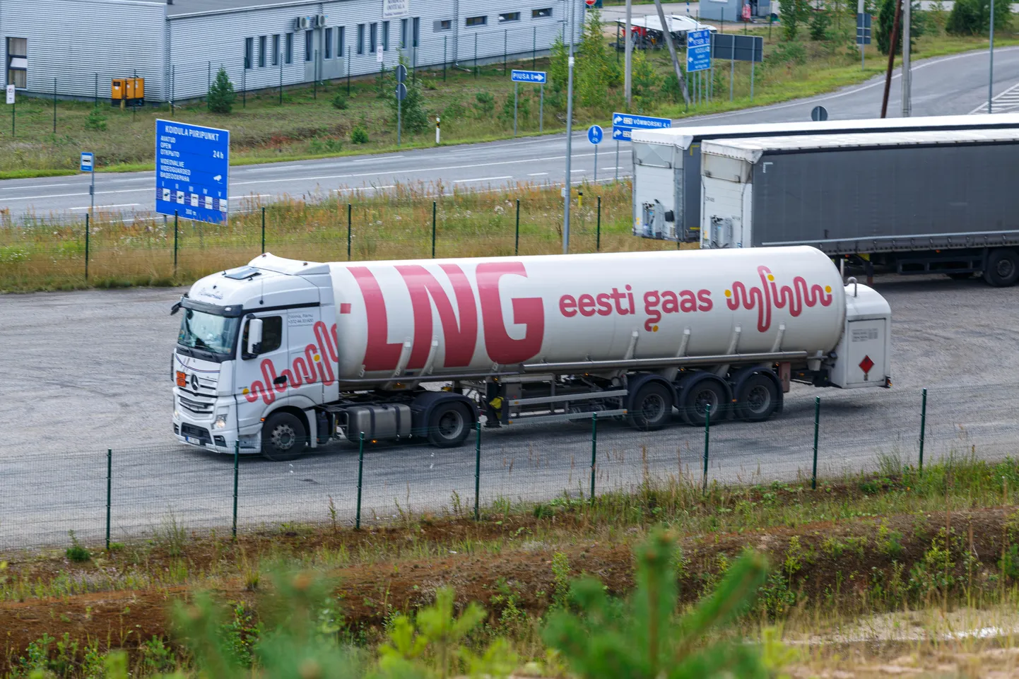 Eesti gaasi gaasiveok Koidula piiripunktis.