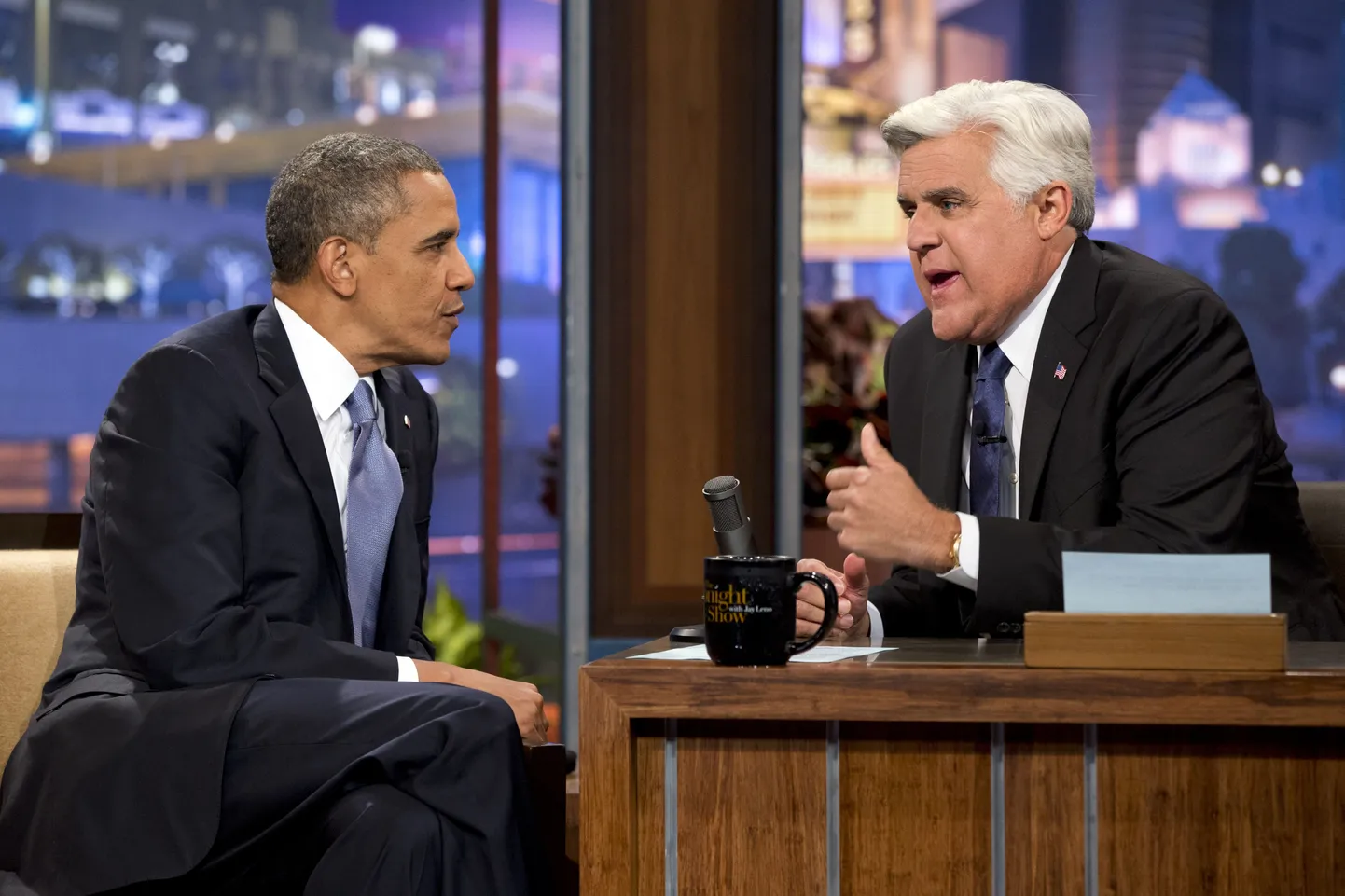 Barack Obama ja Jay Leno
