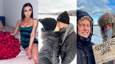 Занятия спортом, романтик или горячая фотосессия: смотри, как эстонские знаменитости отпраздновали День всех влюбленных