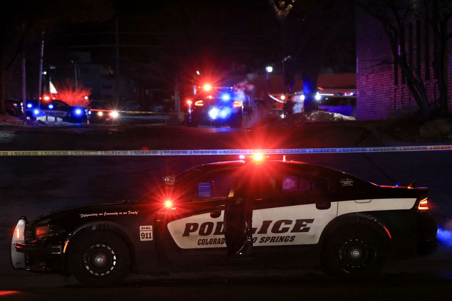 Politsei sündmuskohal, Club Q, Colorado, 20. november