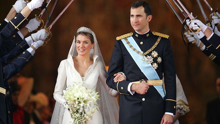 Spānijas karaliene Letīsija  savā kāzu dienā 